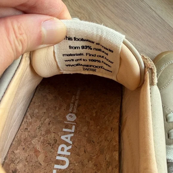 Vivobarefoot Women's Gobi leather Sneakers sand - Picture 7 of 8